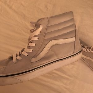 light grey high top vans